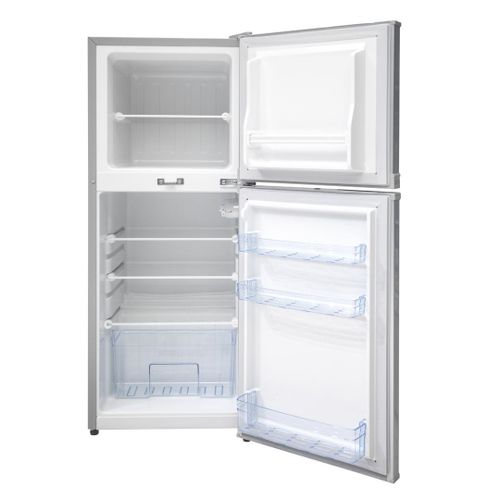 Shop Nasco 108 Litres NASF214 Double Door Refrigerator Silver