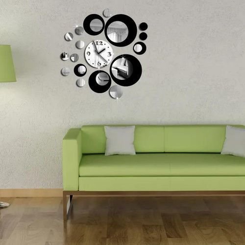Generic DIY 3D Mirror Wall Clock Sticker Removable Wall Watch Art Home Office Decor - image 4