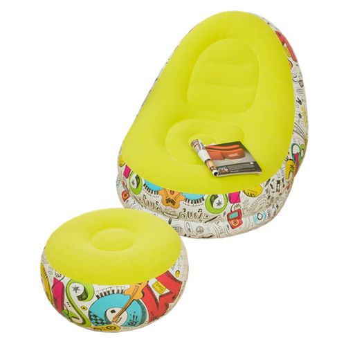 Generic Inflatable Sofa With Ottoman and Free pump - image 7