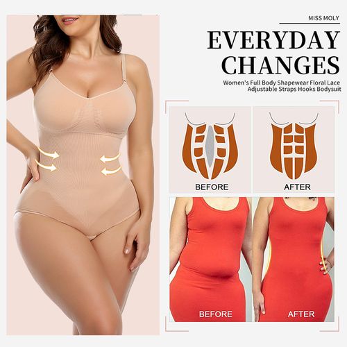 Shop Generic Slimming Full Slips Straplesswear Full Body Seamless High Waist  Tummy Control for Women Under Dress Women Corset Online