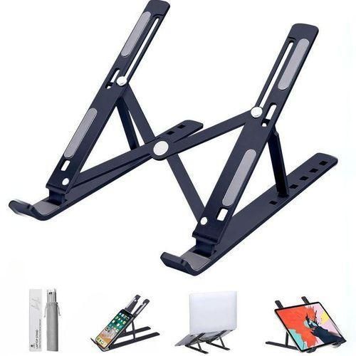 Generic Adjustable Foldable Laptop Stand – Portable & Ergonomic Design -Grey - image 3