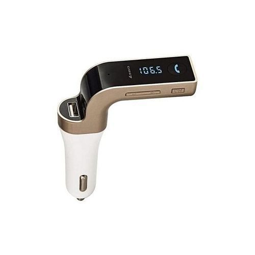 Shop Carg7 Wireless Car Mp3 Player Bluetooth Fm Transmitter Charger -  Gold/White Online | Jumia Ghana