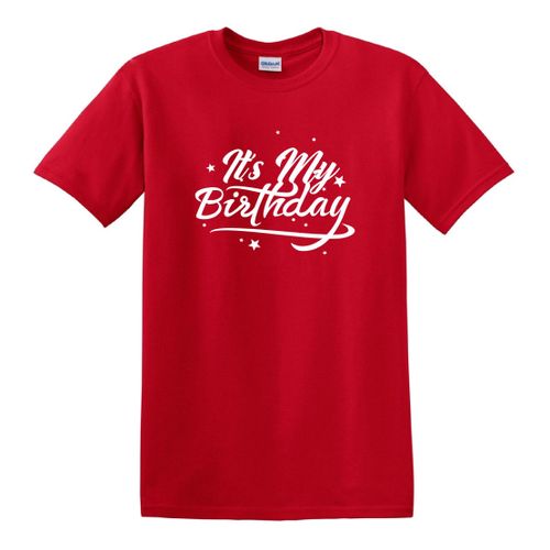 product_image_name-Generic-Its My Birthday Round Neck T-shirt-Red-1