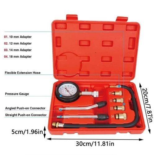 Generic 8 Piece Compression T ester Kit Petrol Gas Engine Cylinder Pressure G auge - image 2