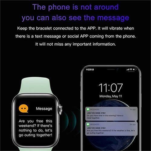product_image_name-Generic-Full Touch Screen Smart Bluetooth Call Smartwatch - For Android and iOS - White-4