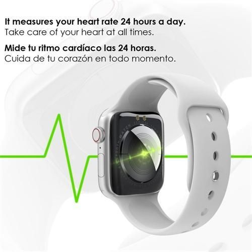 product_image_name-Generic-Full Touch Screen Smart Bluetooth Call Smartwatch - For Android and iOS - White-5