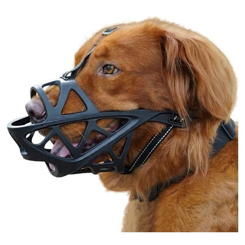 AD Heavy Duty Ventilation Dog Muzzle (K9) - Black