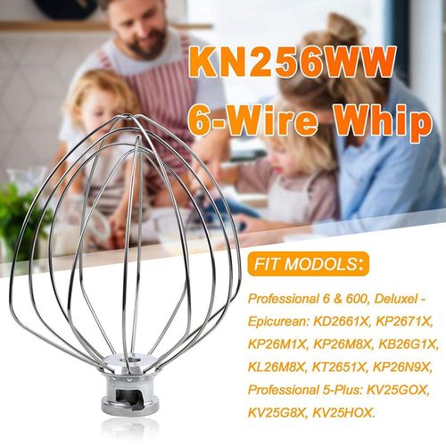 KN256WW 6-Wire Whip Attachment for KitchenAid 6 Quart Stand Mixer Accessory  USA