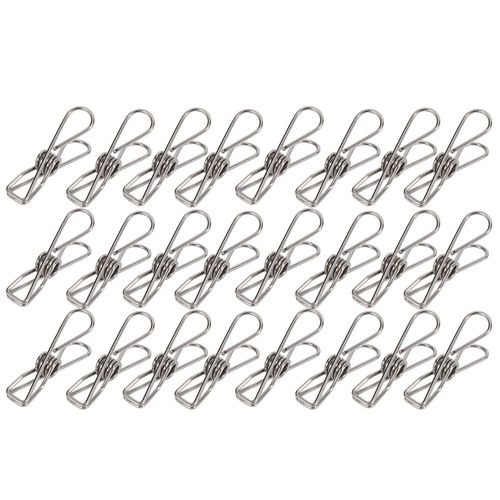 Shop Generic 24 Pcs Stainless Steel Wire Clip, Multi-Function Clip, Online