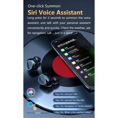 Ace Elec M10 Wireless  Bluetooth 5.1 Earphones Dual LED Display - image 7