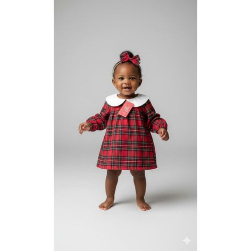 product_image_name-Fashion-Red Plaid Baby Dress with White Collar-1