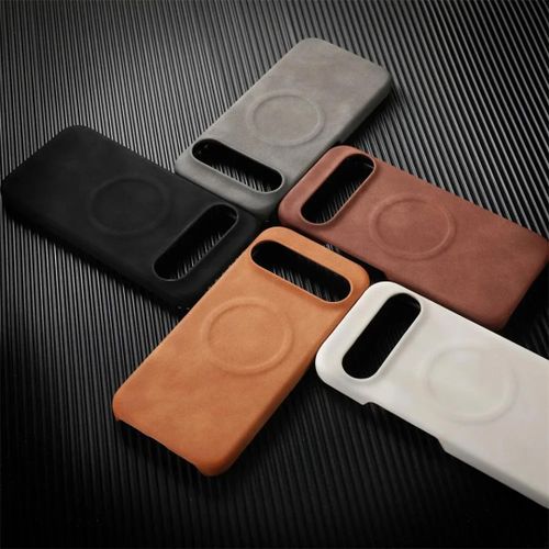 Google Pixel 9 pro leather magnetic shockproof case  - black - image 2