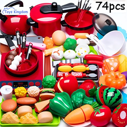 product_image_name-Generic-Cutting Play Food Set for Kids' Kitchen Toys(40PCS)-3