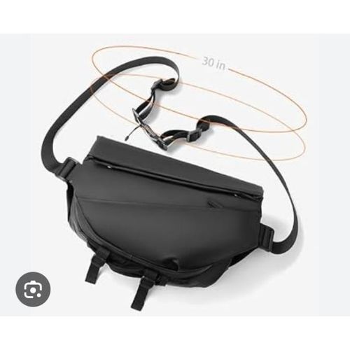 AD Classic Waterproof Pro Street Sling Crossbody Bag - Black - image 2