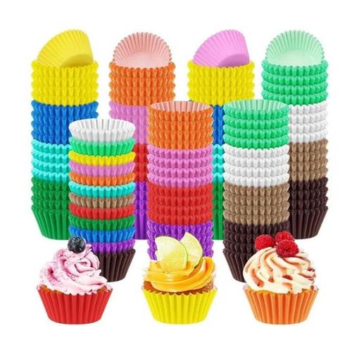 AD 100pcs Cake paper - Multicolours - image 2