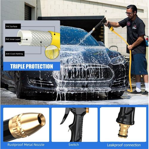 product_image_name-TodyJeyHo-High Pressure Car Washer : Portable Watering Hose Nozzle, Upgraded Garden Hose Nozzle Water , Heavy Duty Metal Car Washer, for Home Garden Cleaning-5