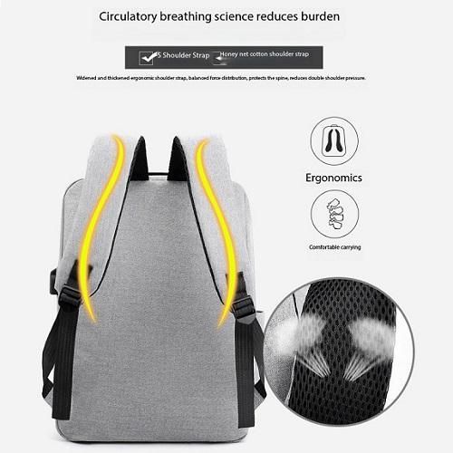 product_image_name-Generic-New High-capacity Laptop Fashion Backpack With Usb Charging Port 3 in 1 School Bag Set Business Laptop Bag Set-5