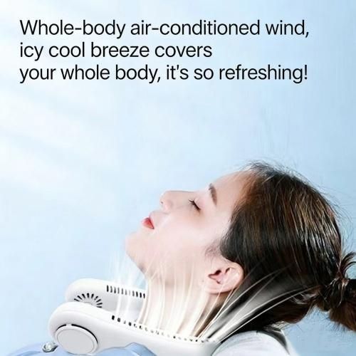Generic Rechargeable neck hanging fan, 360 degree rotating portable fan - image 5