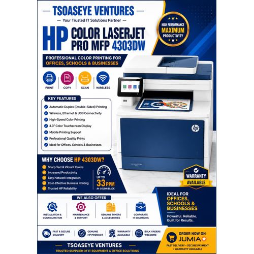Generic HP Color LaserJet Pro MFP 4303DW-White