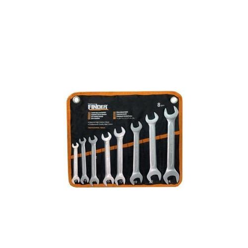 White Label 8Pcs Double Open End Combination Wrench Set Finder Tools