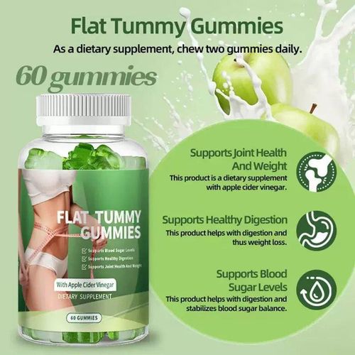 product_image_name-Generic-Flat Tummy Weight Loss Gummies with Apple Cider Vinegar – 60 Gummies-2
