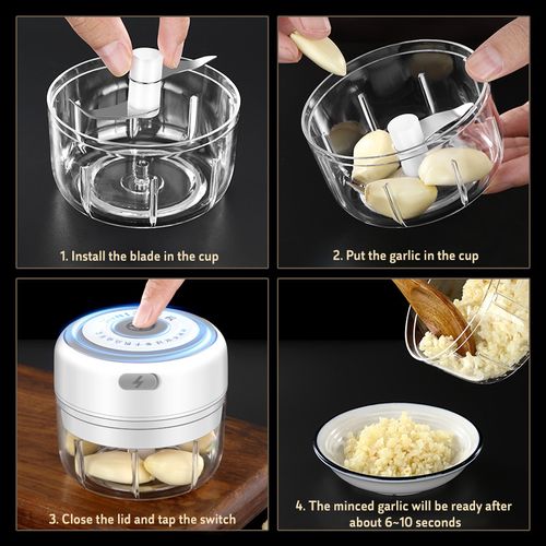 Wireless Electric Mini Food Chopper Household Food Processor Manual Meat  Veget Machine Crusher Blender Chopper Shredder