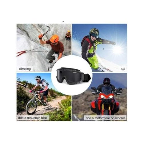 AD Anti Dust, Fog, Wind or Heat UV Sunglasses Set - Black - image 3