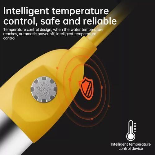 product_image_name-Generic-Household Electric Water Heater Anti-Scalding Automatic Power Off at 75°C - Yellow British Standard-6