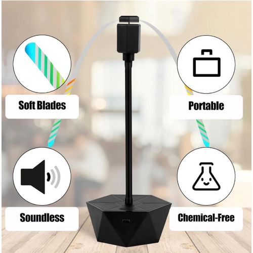 product_image_name-Generic-Flower Pot Fly Repellent Fan - Black (10 Pieces)-7