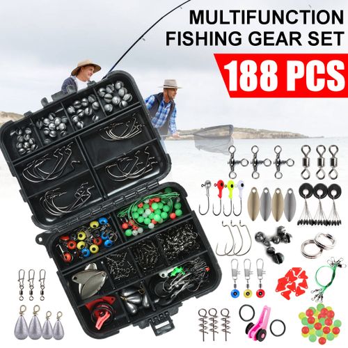 Shop Generic 273/205/188pcs Kit Set with Tackle Box Pliers Hooks