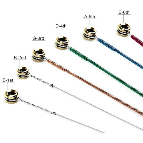 Generic Acoustic Guitar Accessories Kit Guitar Strings Replacement Changing Tool Including Guitar Acoustic Strings, Picks, Capo, String Winder, Bridge Pins, Picks for Guitar Players Beginners (48 Pcs) - image 6
