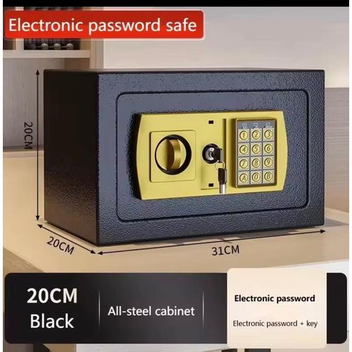 product_image_name-Steel-Digital Safe Box Password and Key Unlocking Multifunctional Fireproof Security Cabinet New-5