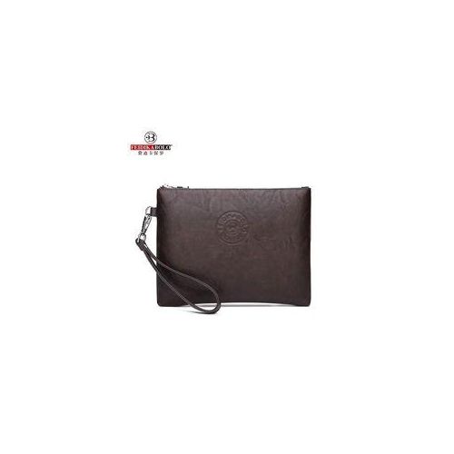 Generic Men's Luxury Clutch Bag, Rough Surface - Brown