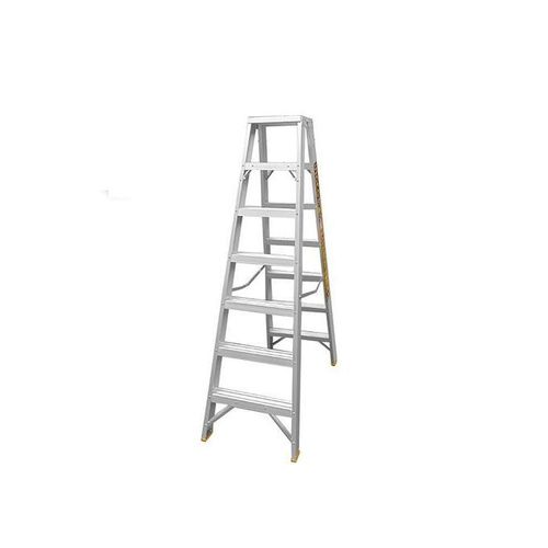 product_image_name-Generic-Aluminium 7 Steps Industrial Double-Sided Ladder - 2 x 7  - Silver - 2.1m -1