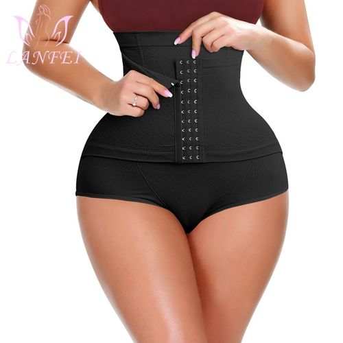 Shop Generic Women Firm Shapewear Tummy Control Lifter High Waist Trainer  Body Panties Thigh Slim Girdle with Hook Shorts Online