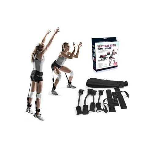 Generic Vertical Jump Trainer Bounce Training Device Leg Strength Training Bands For Agility - Black - image 5