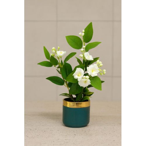 product_image_name-Generic-Artificial Plant Flower in Pot - White & Green-1