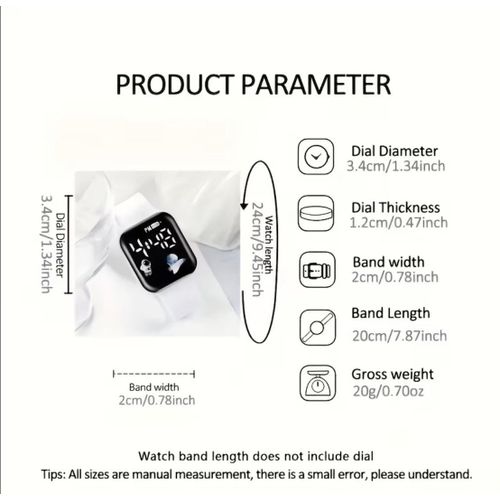 product_image_name-Generic-White Heart Pattern Digital Watch & Accessory Set-2