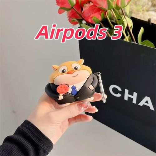 Inobrands For Apple pod 3 Case Cover Cartoon Hamster Soft Silicone Earphone Case Casing - image 4