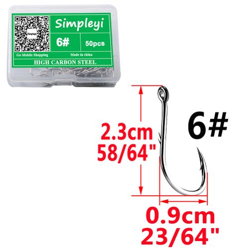 Shop Generic 50pcs/1Box Iseama Circle Carp Eyed Fishing Hook Size 12 10  Online