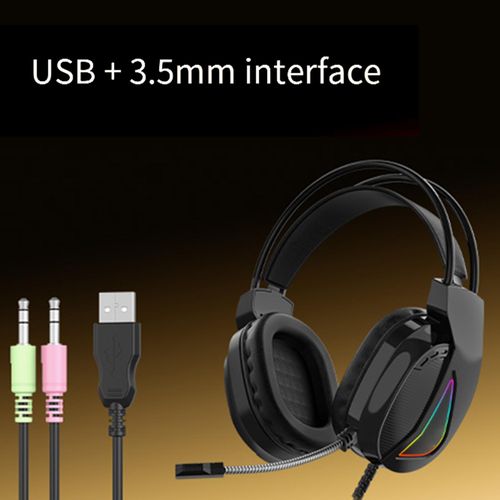 Generic TWOLF H160 Wired Gaming Headsets RGB Light Computer Over-Ear Headphone - image 8