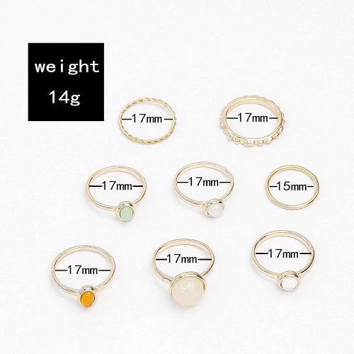 product_image_name-Fashion-8-Piece Opal Stackable Ring Set for Women - Gold Tone Knuckle Rings with 5 Colorful Opals-3