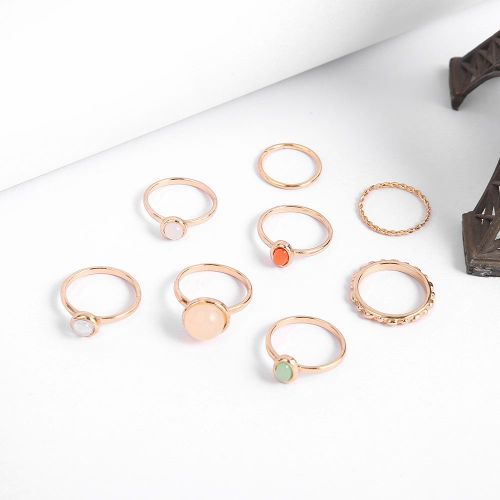 product_image_name-Fashion-8-Piece Opal Stackable Ring Set for Women - Gold Tone Knuckle Rings with 5 Colorful Opals-4