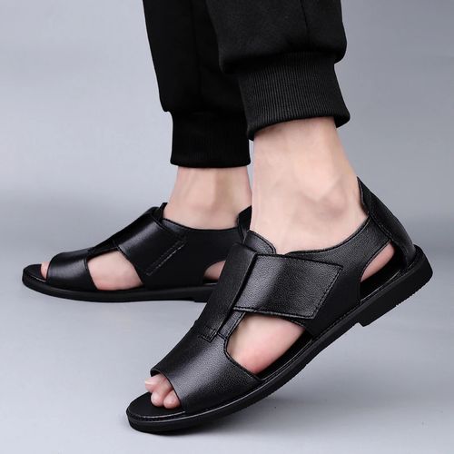 Shop Fashion Soft Flat Roman Sandals - Black Online | Jumia Ghana