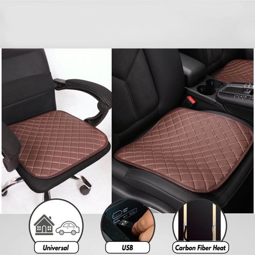 Shop Generic 12V Sitzheizung Sitzauflage Auto Heizkissen Heizmatten USB  Heated Seat Cushion Brown Online