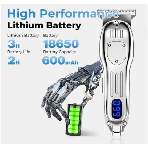 AD Profession Electronic Digital Styling Clipper Trimmer - Multicolour - image 3