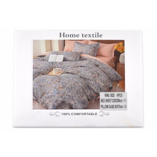 product_image_name-Generic-King Size Bedsheet - 4 Pieces - Multicolor-1