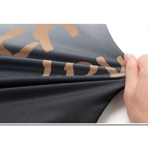 product_image_name-Generic-Men's Summer New Style Loose and Trendy Thin and Breathable Ice Silk Short Sleeves-white&Black-2