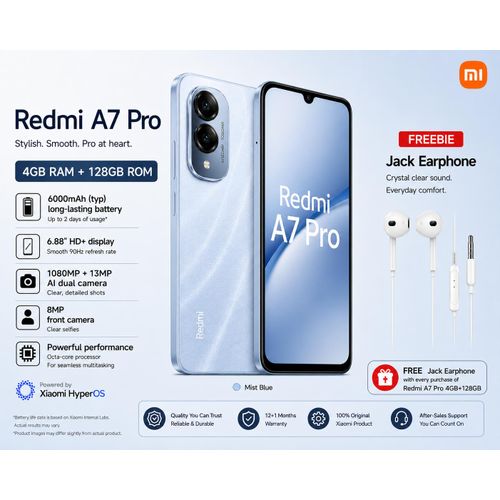 Shop Redmi Xiaomi A7 Pro - 6.9'' - 13MP Rear/8MP Front