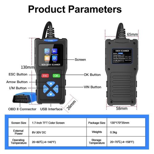 product_image_name-Generic-OBD2 Automotive Diagnostic Scanning Tool, Full System Fault Code Reader-3